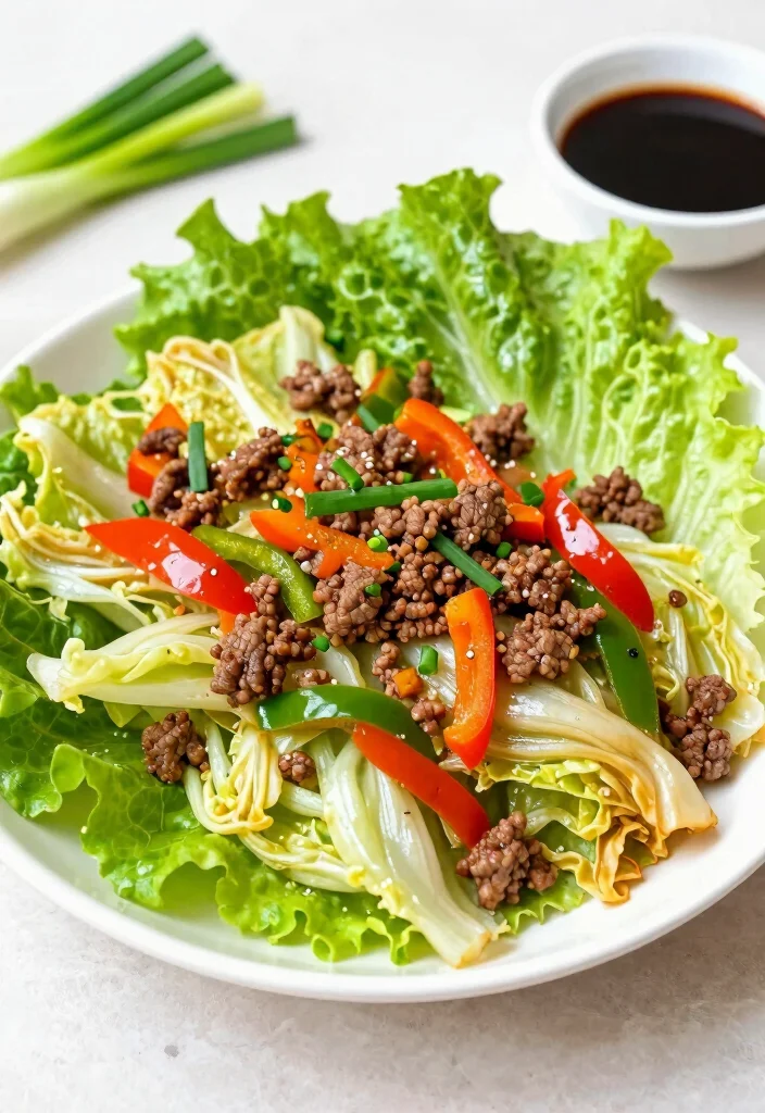 16 Cabbage and Hamburger Recipes for Cozy Budget Comfort Meals - 7. Cabbage and Beef Stir-Fry Lettuce Wraps 1