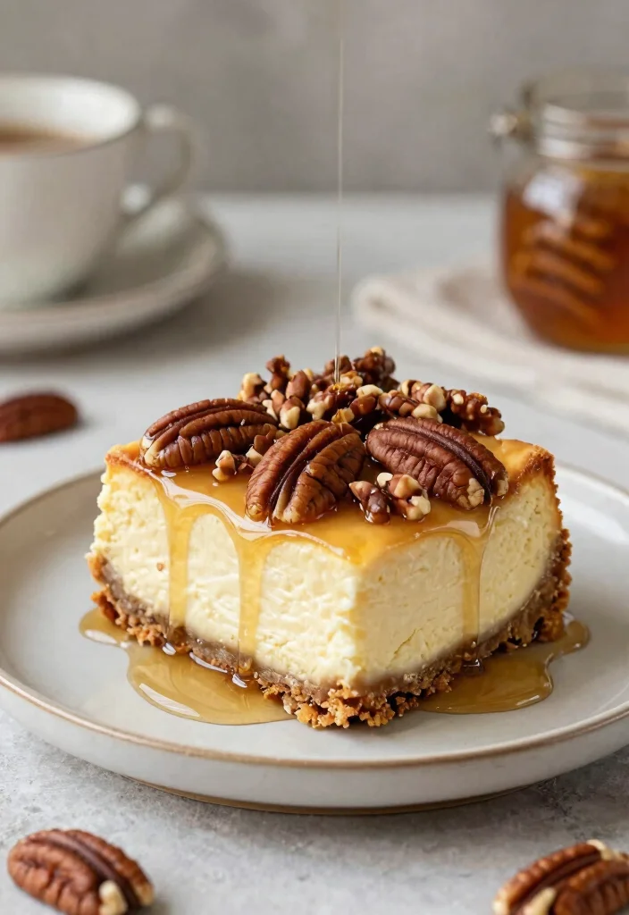 16 Cinnamon Roll Honey Bun Cheesecake Ideas: Ultimate Indulgence - 10. Maple Pecan Cinnamon Roll Honey Bun Cheesecake 1