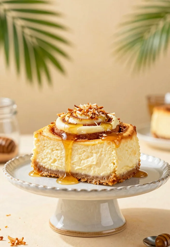 16 Cinnamon Roll Honey Bun Cheesecake Ideas: Ultimate Indulgence - 16. Coconut Cream Cinnamon Roll Honey Bun Cheesecake 1