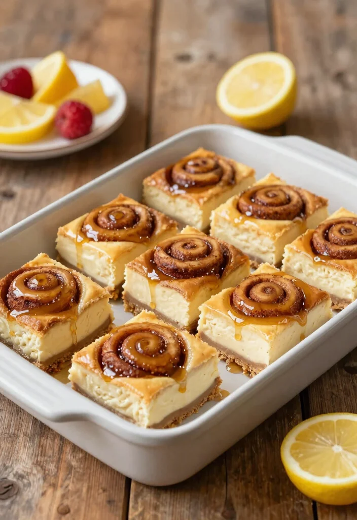 16 Cinnamon Roll Honey Bun Cheesecake Ideas: Ultimate Indulgence - 4. Cinnamon Roll Honey Bun Cheesecake Bars 1