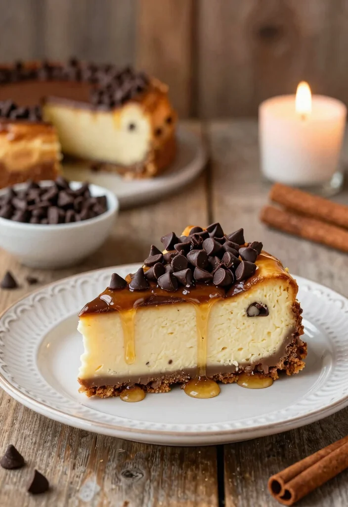 16 Cinnamon Roll Honey Bun Cheesecake Ideas: Ultimate Indulgence - 7. Chocolate Chip Cinnamon Roll Honey Bun Cheesecake 1