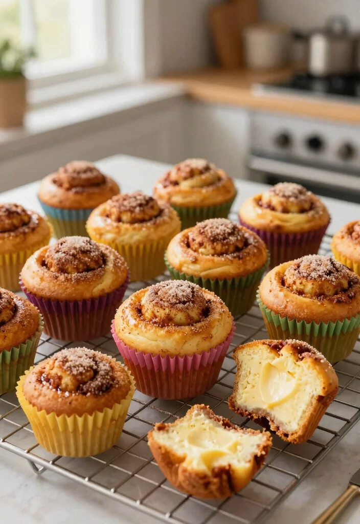 16 Cinnamon Roll Honey Bun Cheesecake Ideas: Ultimate Indulgence - 8. Cinnamon Roll Honey Bun Cheesecake Muffins 1