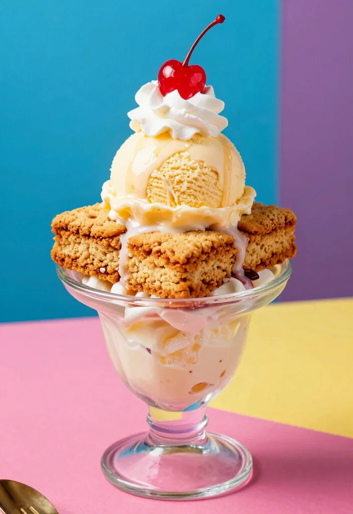 16 Cookie Cake Wedding Cakes Ideas for Your Fun Modern Dessert Table - 9. Cookie Cake Sundae 1