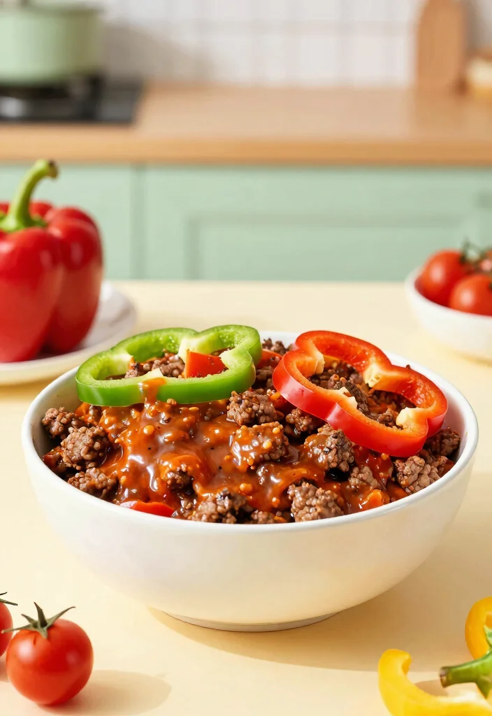 16 Hamburger in a Bowl Ideas: Low Carb Comfort - 13. Sweet and Sour Burger Bowl 1