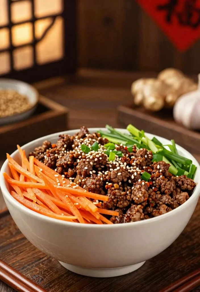 16 Hamburger in a Bowl Ideas: Low Carb Comfort - 4. Asian-Inspired Burger Bowl 1