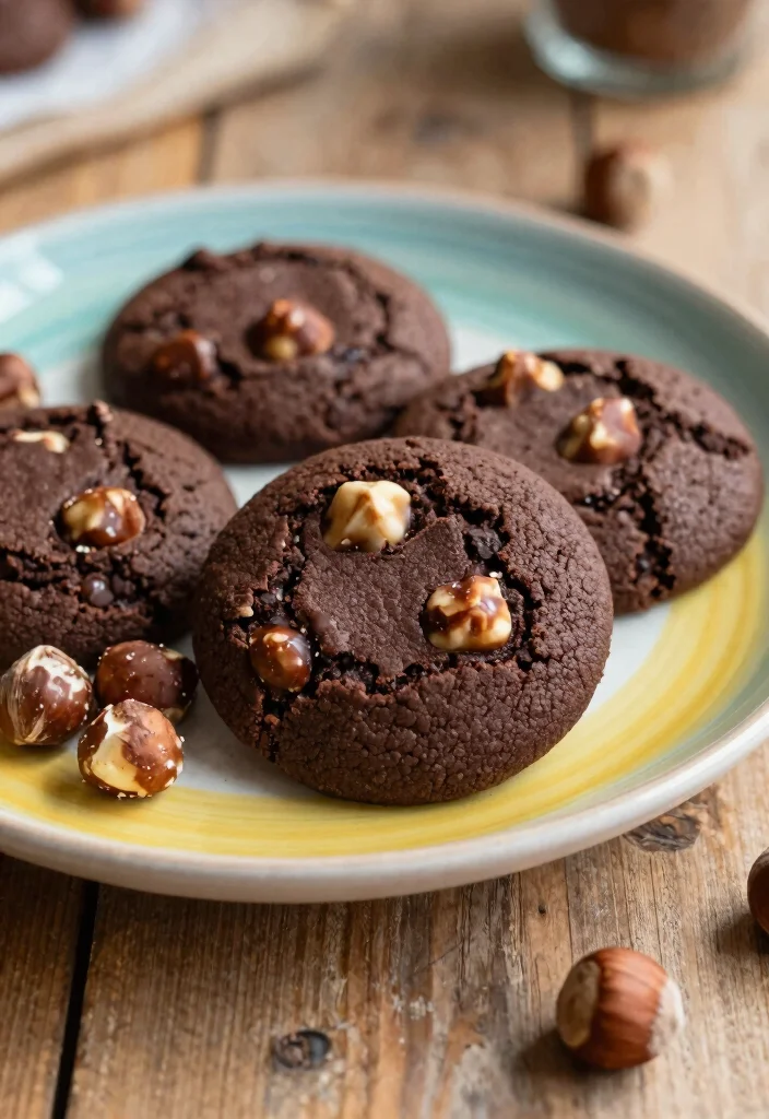 16 Healthy Cookie Recipe Ideas: Guilt-Free Treats - 6. Chocolate Hazelnut Cookies 1