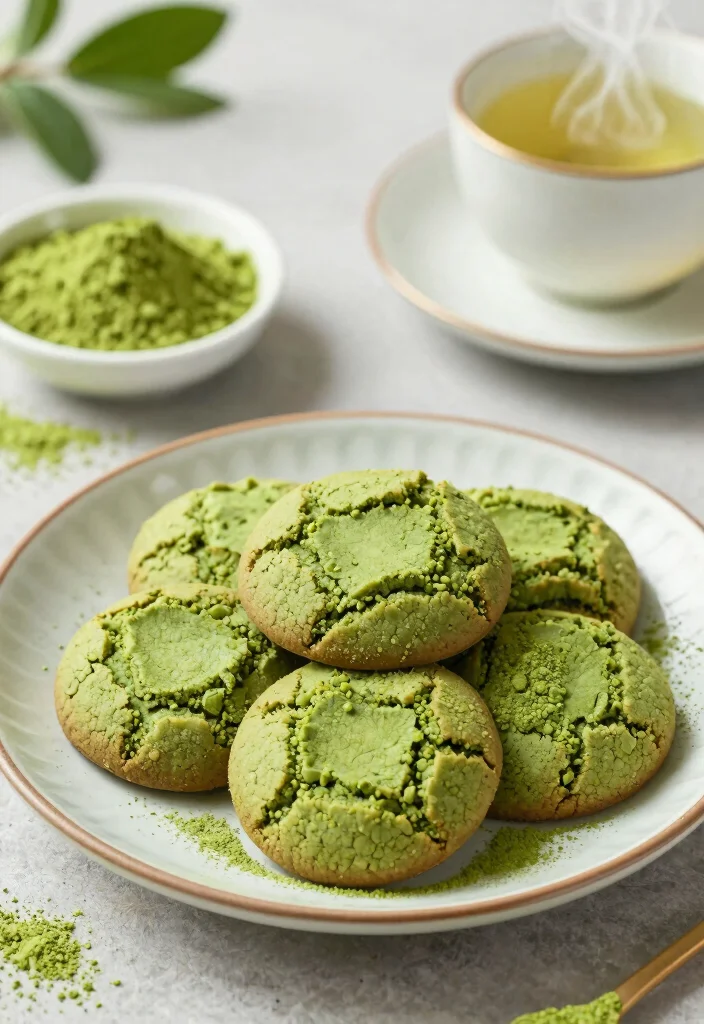 16 Healthy Cookie Recipe Ideas: Guilt-Free Treats - 7. Matcha Green Tea Cookies 1