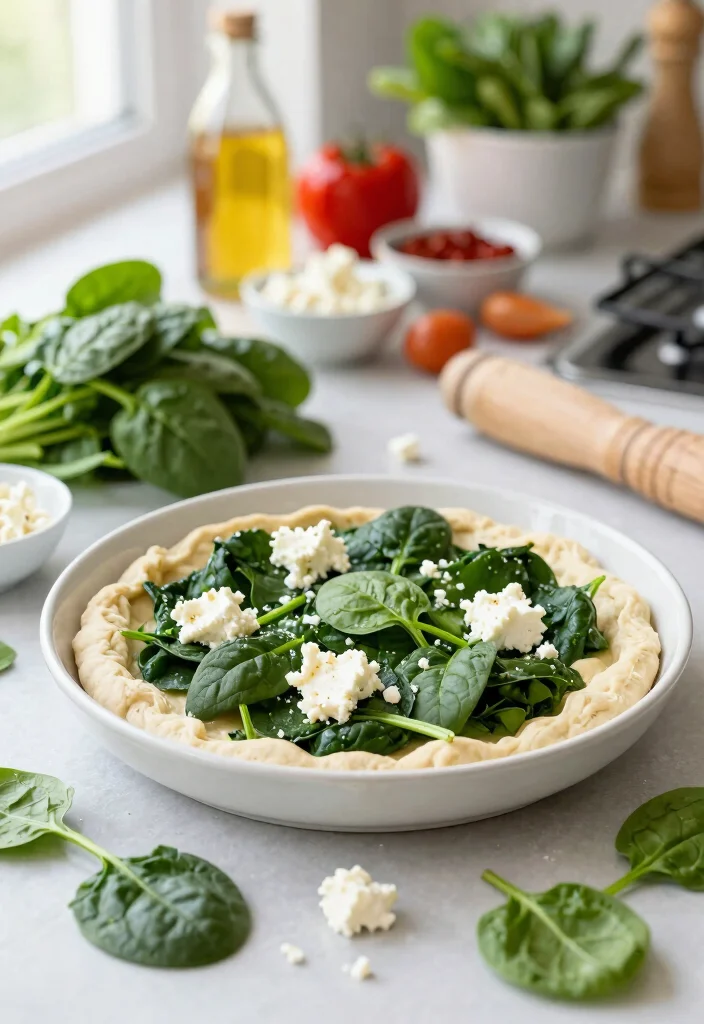 16 Pizza Dough Recipe Ideas: Soft, Chewy Homemade Bases - 11. Spinach and Feta Pizza Dough 1