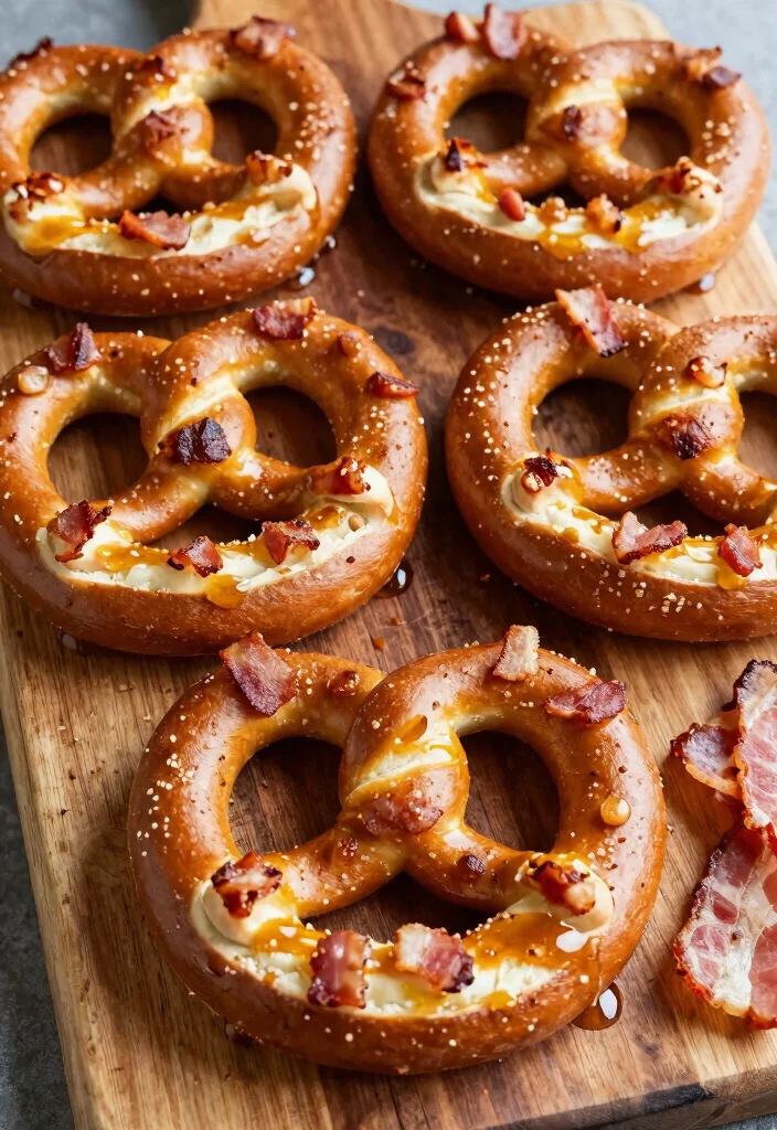 16 Sourdough Discard Pretzels Ideas: Soft Chewy Treats - 12. Maple Bacon Sourdough Pretzels 1