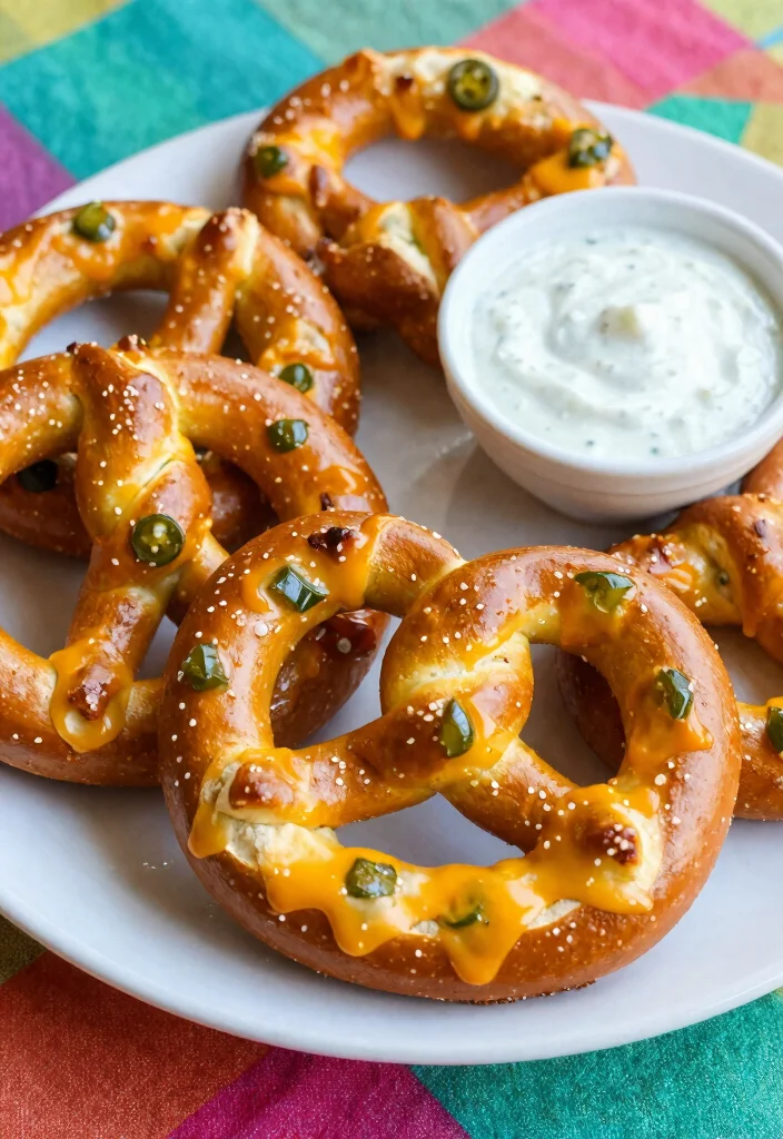 16 Sourdough Discard Pretzels Ideas: Soft Chewy Treats - 5. Cheesy Jalapeño Sourdough Pretzels 1