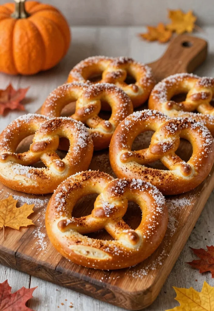 16 Sourdough Discard Pretzels Ideas: Soft Chewy Treats - 9. Pumpkin Spice Sourdough Pretzels 1