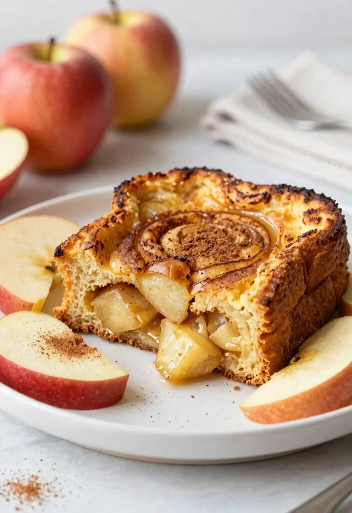 16 Sourdough French Toast Casserole Ideas: Cozy Brunch Bake - 10. Apple Cinnamon Sourdough French Toast Casserole 1