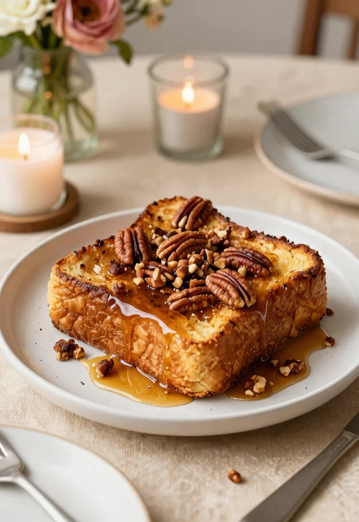 16 Sourdough French Toast Casserole Ideas: Cozy Brunch Bake - 9. Maple Pecan Sourdough French Toast Casserole 1