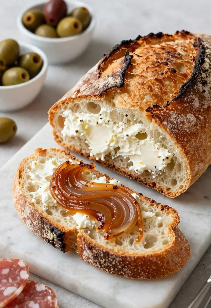16 Sourdough Inclusion Ideas: Flavor-Packed Loaves - 11. Caramelized Onion and Goat Cheese 1