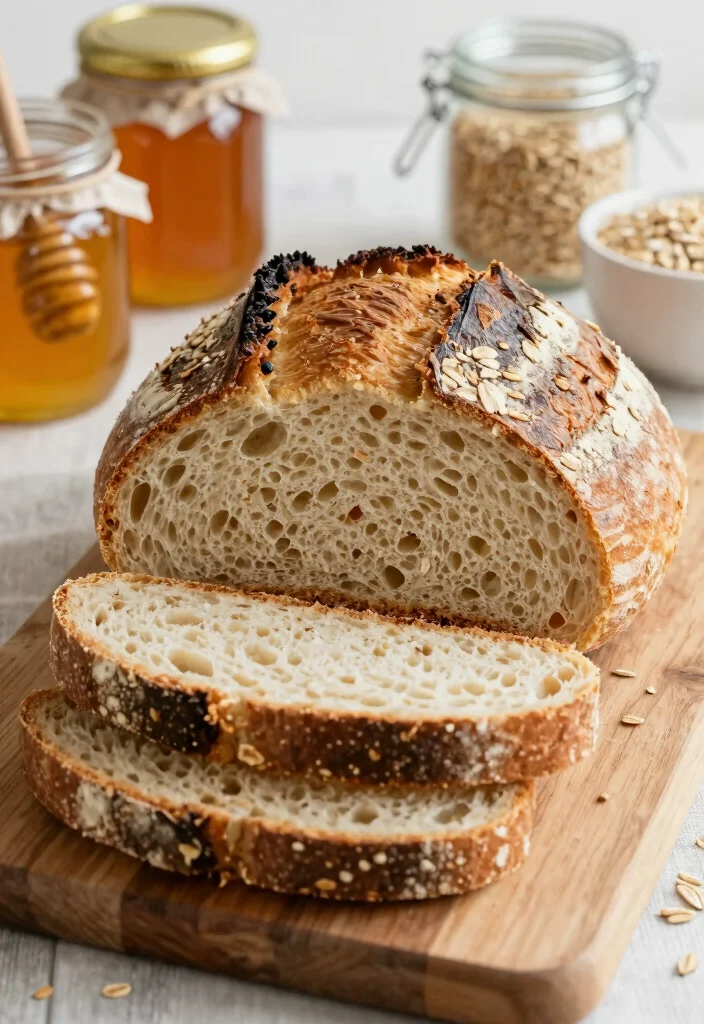 16 Sourdough Inclusion Ideas: Flavor-Packed Loaves - 15. Honey and Oat 1