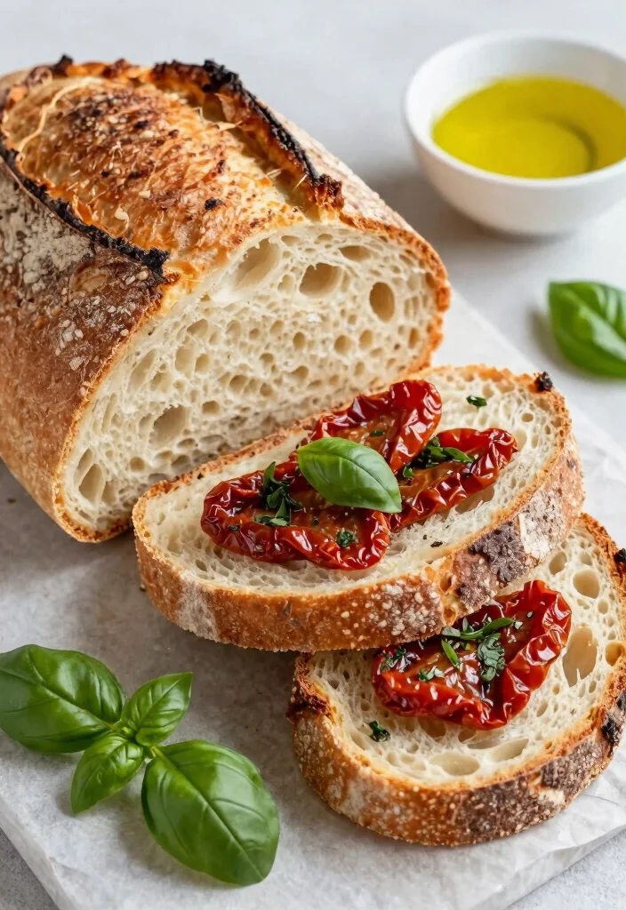 16 Sourdough Inclusion Ideas: Flavor-Packed Loaves - 3. Sun-Dried Tomatoes and Basil 1
