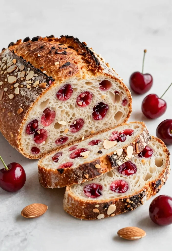 16 Sourdough Inclusion Ideas: Flavor-Packed Loaves - 9. Cherries and Almonds 1