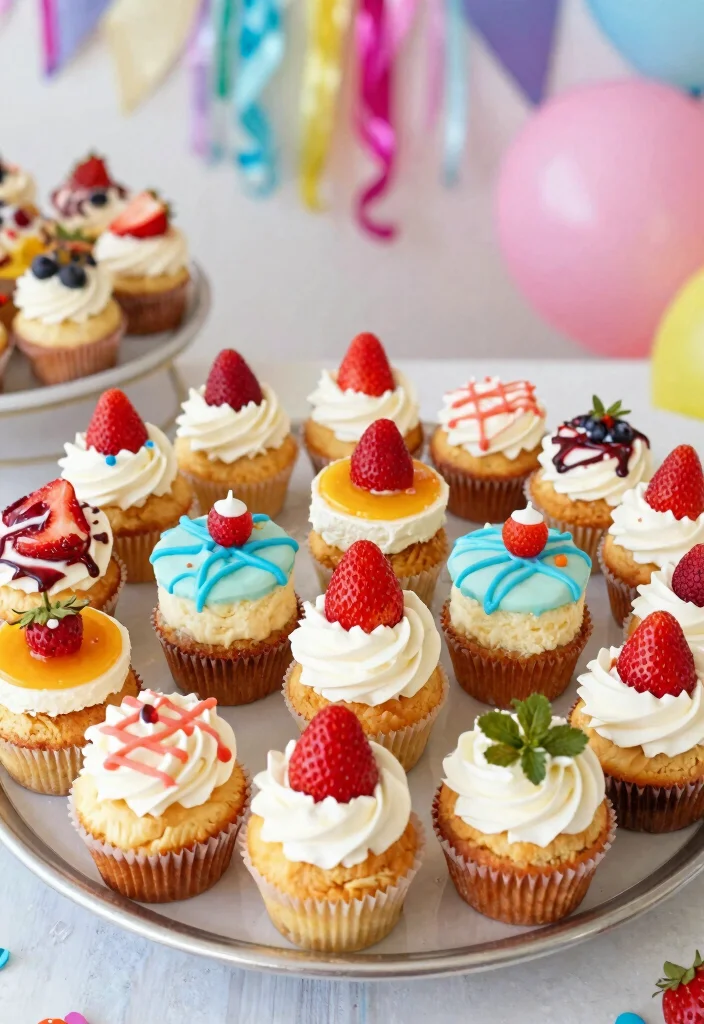 16 Strawberry Cheesecake Cupcakes Ideas Cute Party Desserts - 16. Gluten-Free Strawberry Cheesecake Cupcakes Party Platter 1