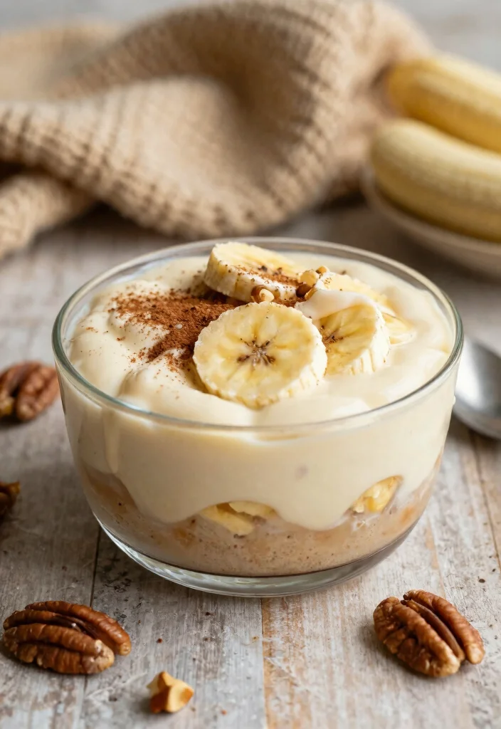 16 Vegan Banana Pudding Ideas: Plant-Based Classic Dessert - 14. Cinnamon Roll Vegan Banana Pudding 1
