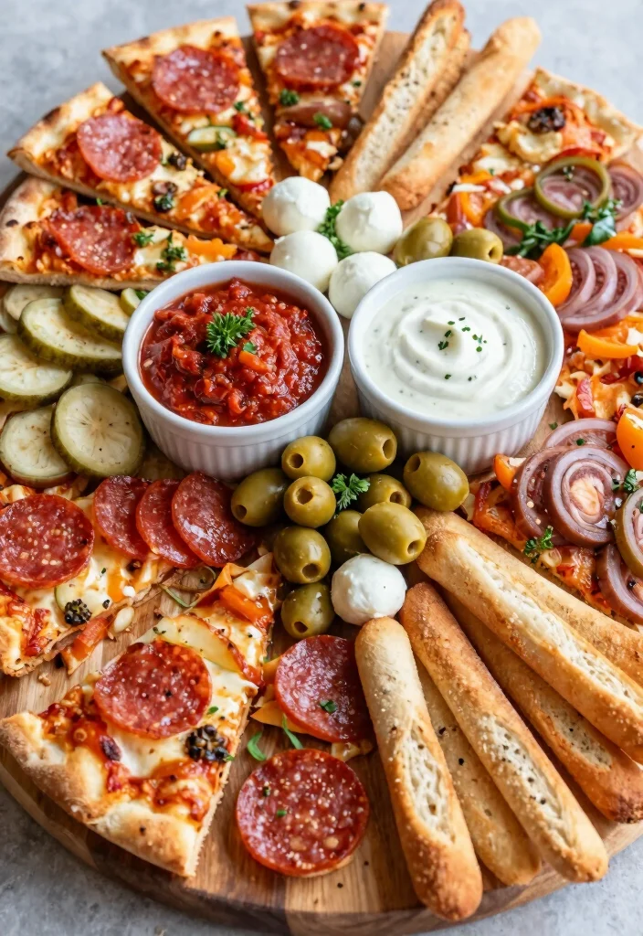 17 Adorable Pizza Baby Shower Ideas for a Themed Celebration - 3. Pizza Charcuterie Board 1