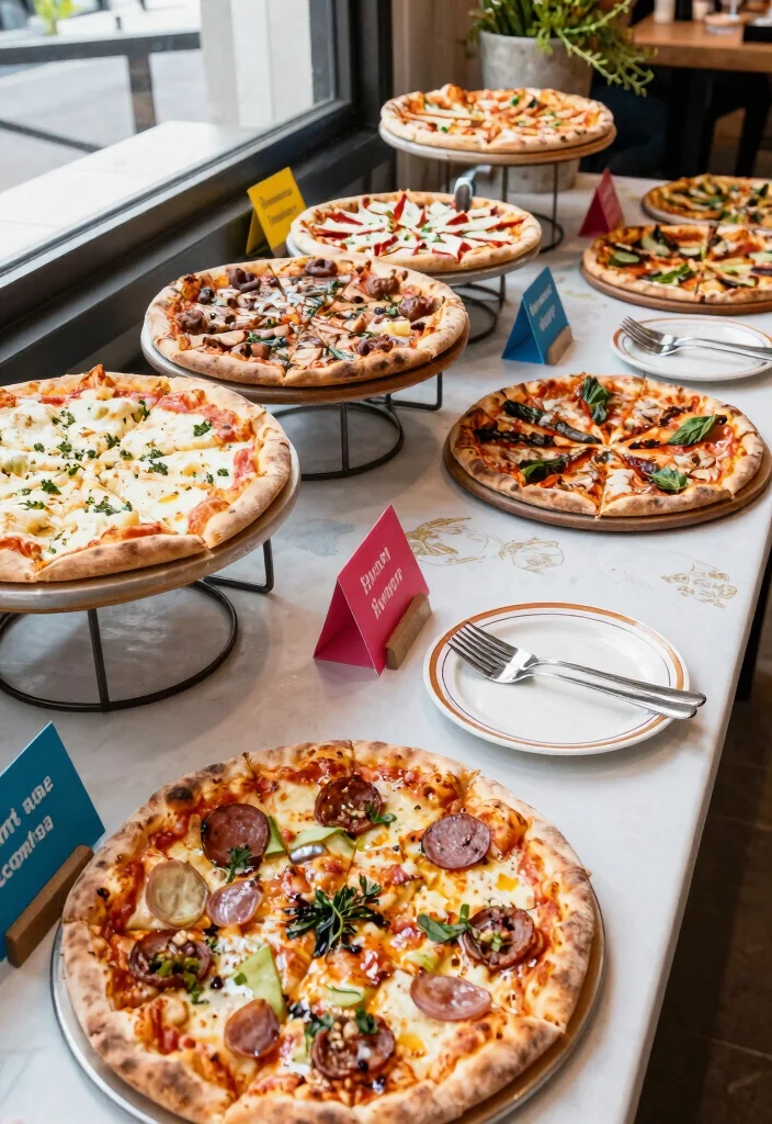 17 Adorable Pizza Baby Shower Ideas for a Themed Celebration - 5. Pizza Tasting Station 1