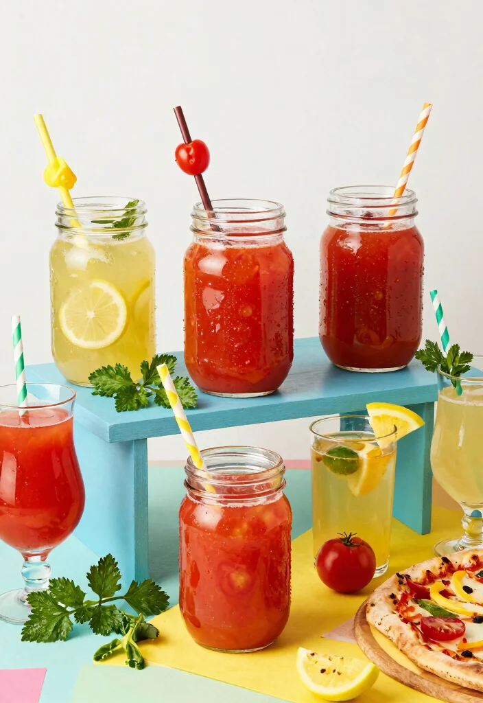 17 Adorable Pizza Baby Shower Ideas for a Themed Celebration - 6. Pizza-inspired Beverages 1