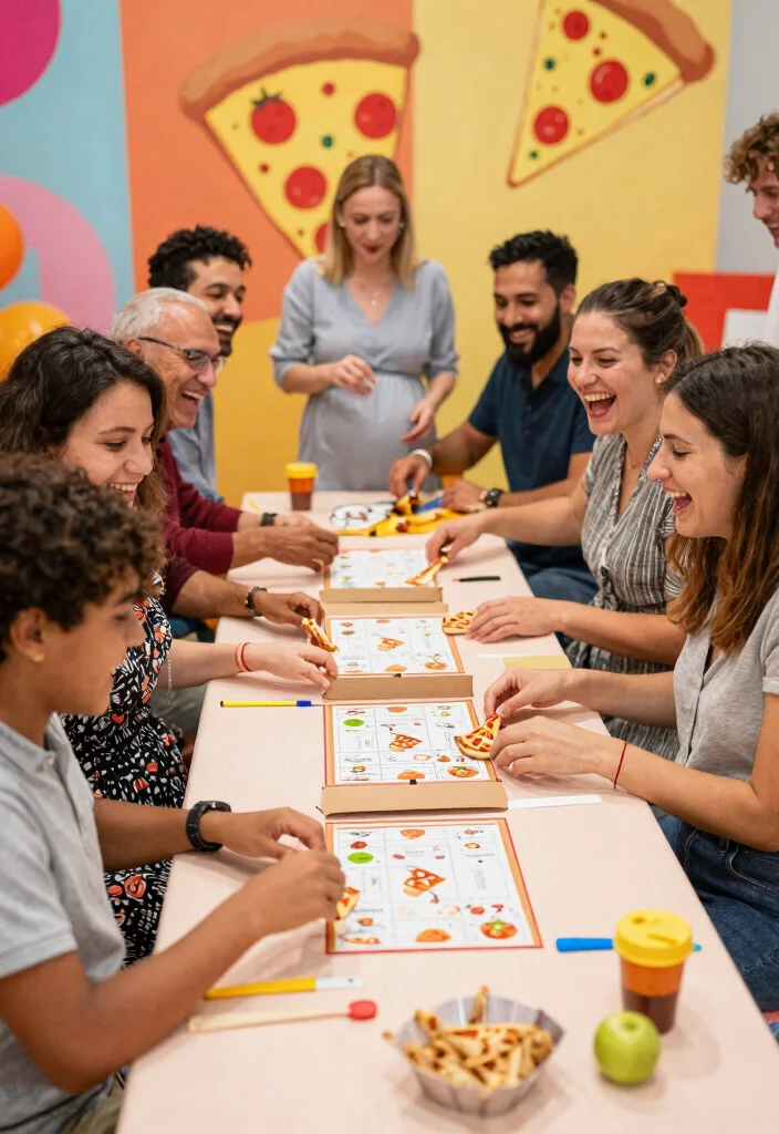 17 Adorable Pizza Baby Shower Ideas for a Themed Celebration - 8. Pizza-Themed Games 1
