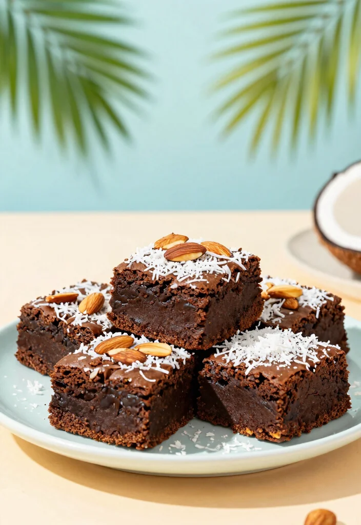 17 Brownie Mix Recipes Boxed Easy Upgrades - 12. Coconut Almond Brownies 1