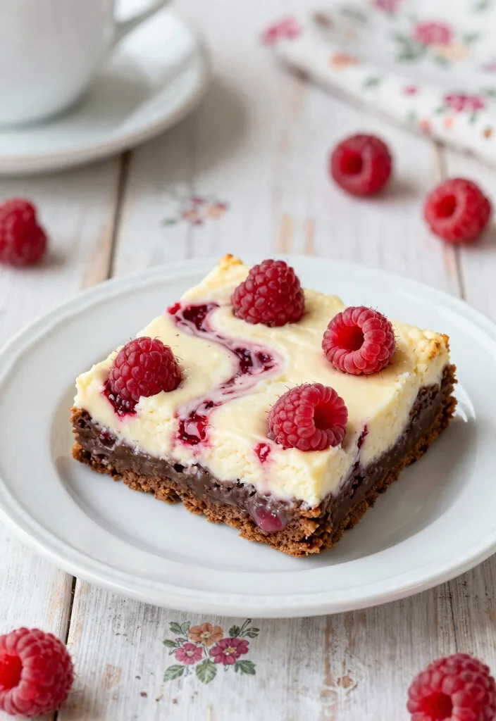 17 Brownie Mix Recipes Boxed Easy Upgrades - 5. Raspberry Cheesecake Brownies 1