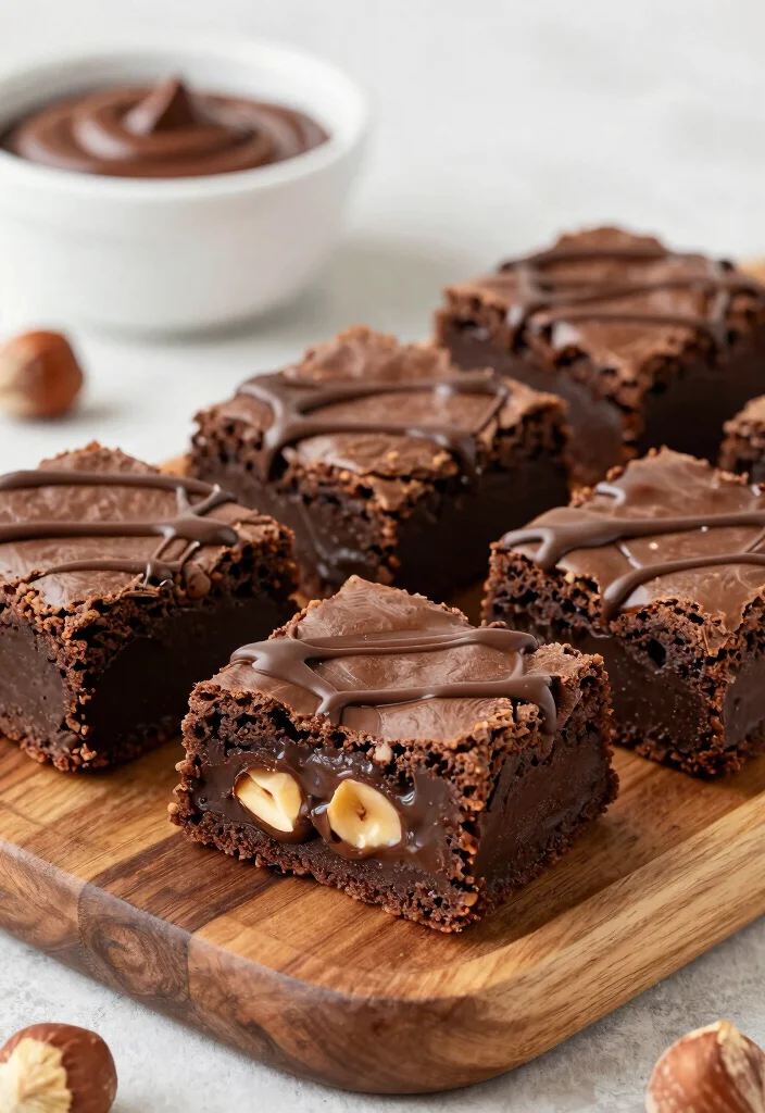 17 Brownie Mix Recipes Boxed Easy Upgrades - 6. Nutella Stuffed Brownies 1