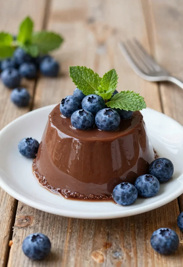 17 Chocolate Pudding Cake Ideas: Moist, Rich Comfort Desserts - 16. Chocolate Pudding Cake with Blueberries 1