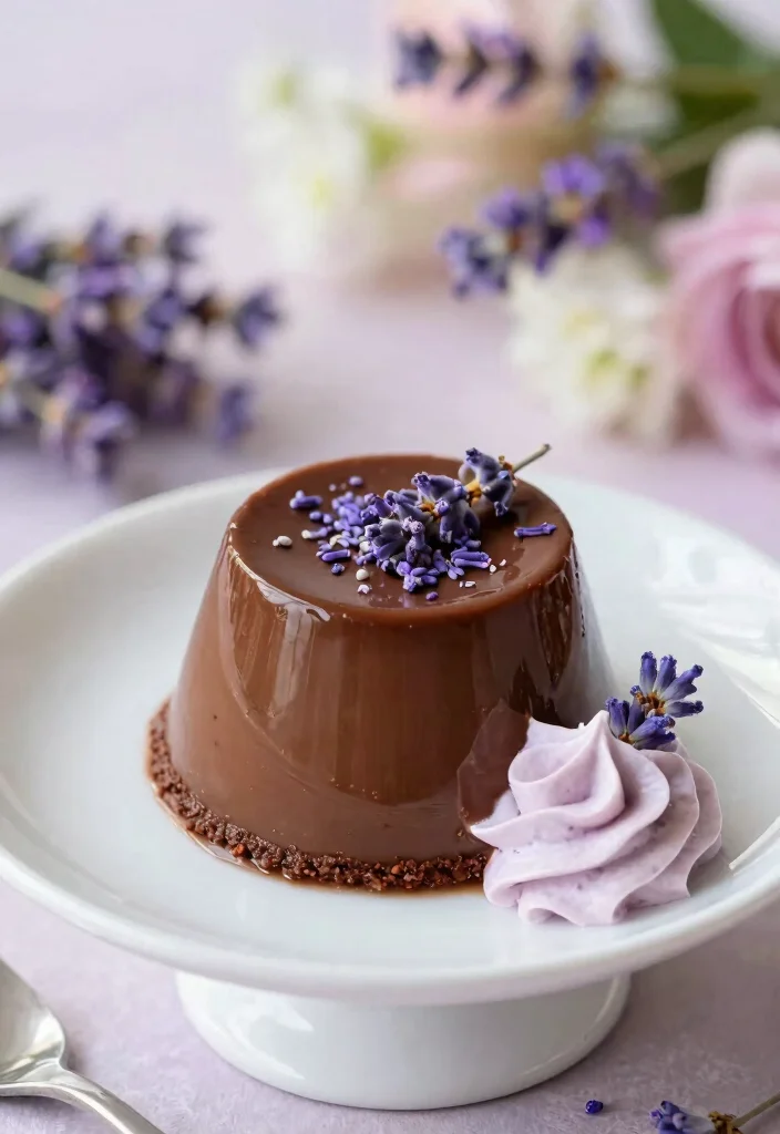 17 Chocolate Pudding Cake Ideas: Moist, Rich Comfort Desserts - 17. Chocolate Pudding Cake with Lavender 1