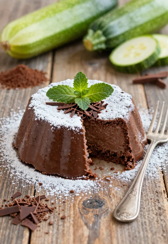 17 Chocolate Pudding Cake Ideas: Moist, Rich Comfort Desserts - 6. Chocolate Zucchini Pudding Cake 1