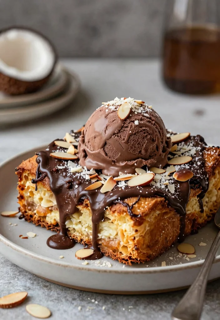 17 Custard Bread Pudding Recipe Ideas: Old Fashioned Comfort - 11. Almond Joy Custard Bread Pudding 1