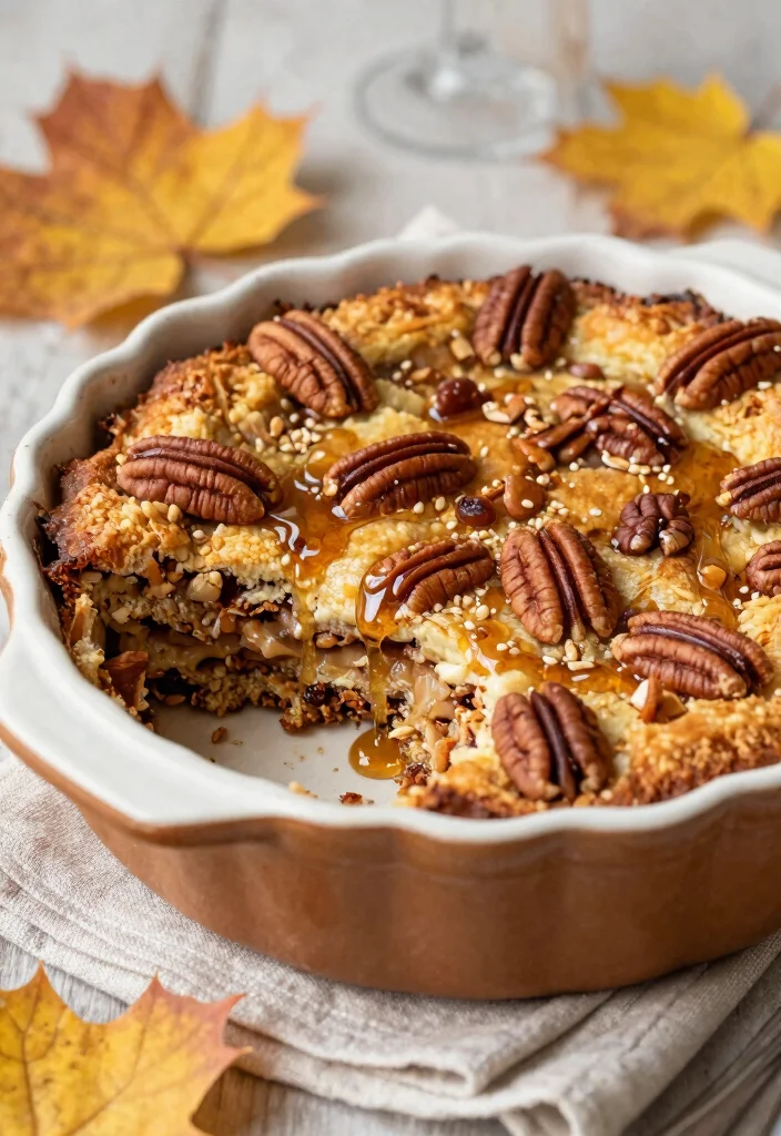 17 Custard Bread Pudding Recipe Ideas: Old Fashioned Comfort - 6. Maple Pecan Custard Bread Pudding 1