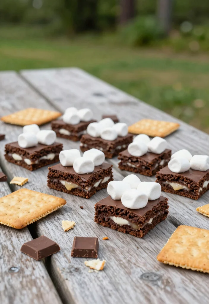 17 Fudge Brownie Cookies Ideas with Rich Crackly Tops - 11. S'mores Fudge Brownie Cookies 1