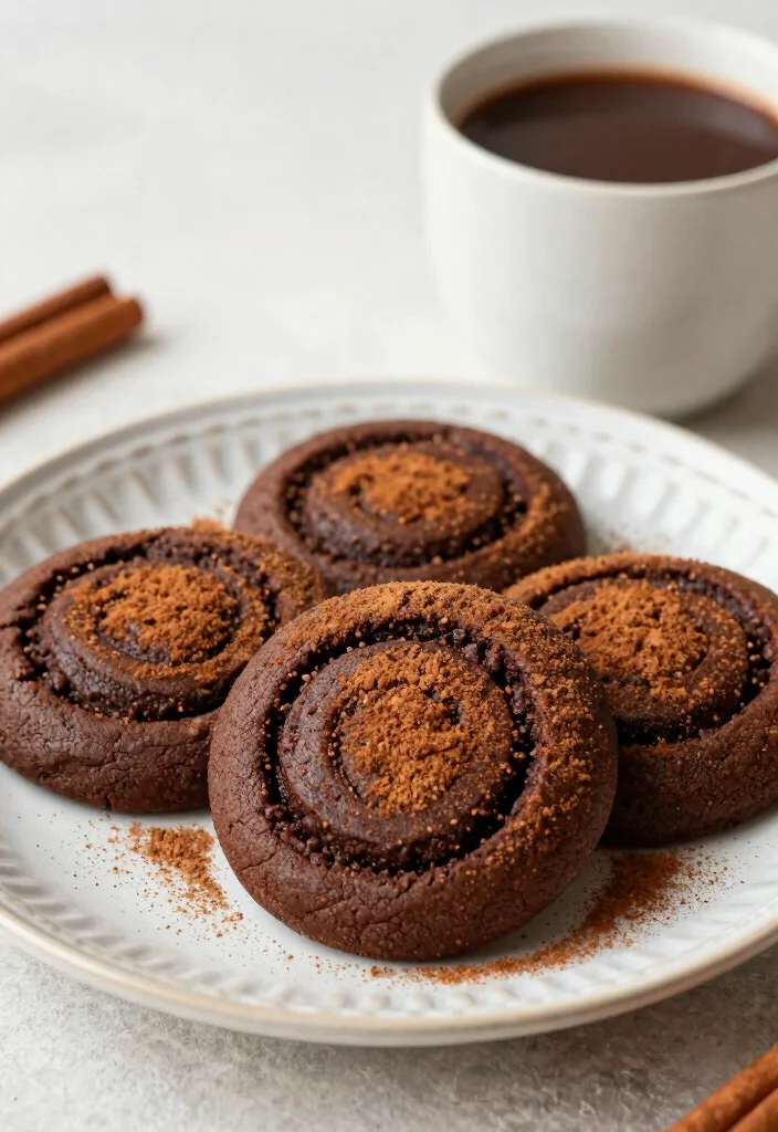 17 Fudge Brownie Cookies Ideas with Rich Crackly Tops - 13. Cinnamon Swirl Fudge Brownie Cookies 1