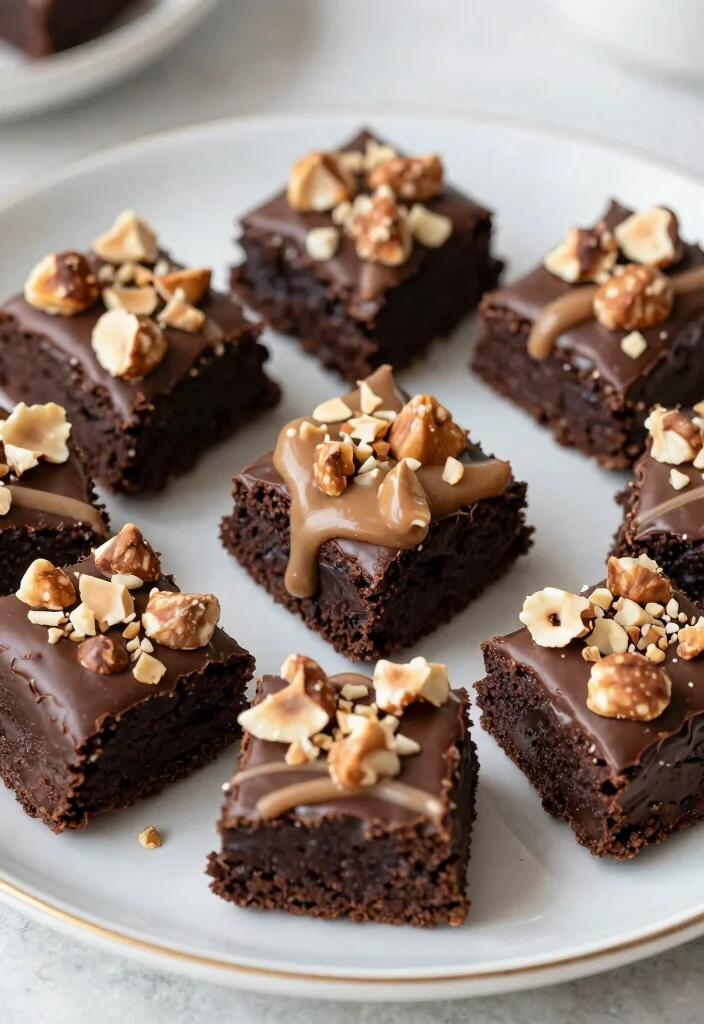 17 Fudge Brownie Cookies Ideas with Rich Crackly Tops - 15. Chocolate Hazelnut Fudge Brownie Cookies 1