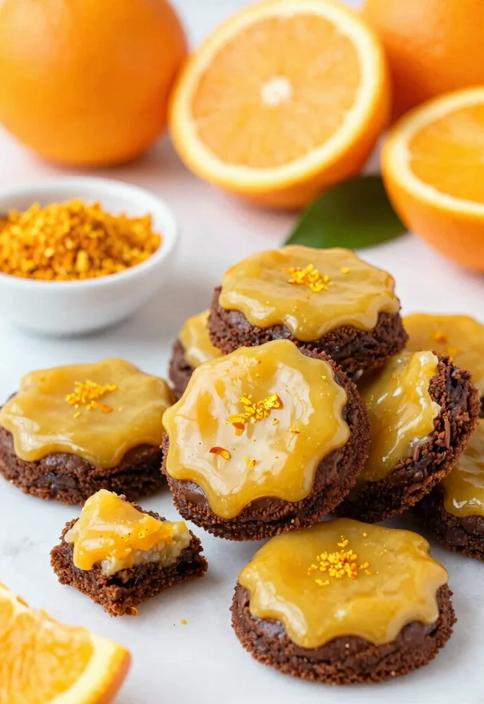17 Fudge Brownie Cookies Ideas with Rich Crackly Tops - 6. Orange Zest Fudge Brownie Cookies 1