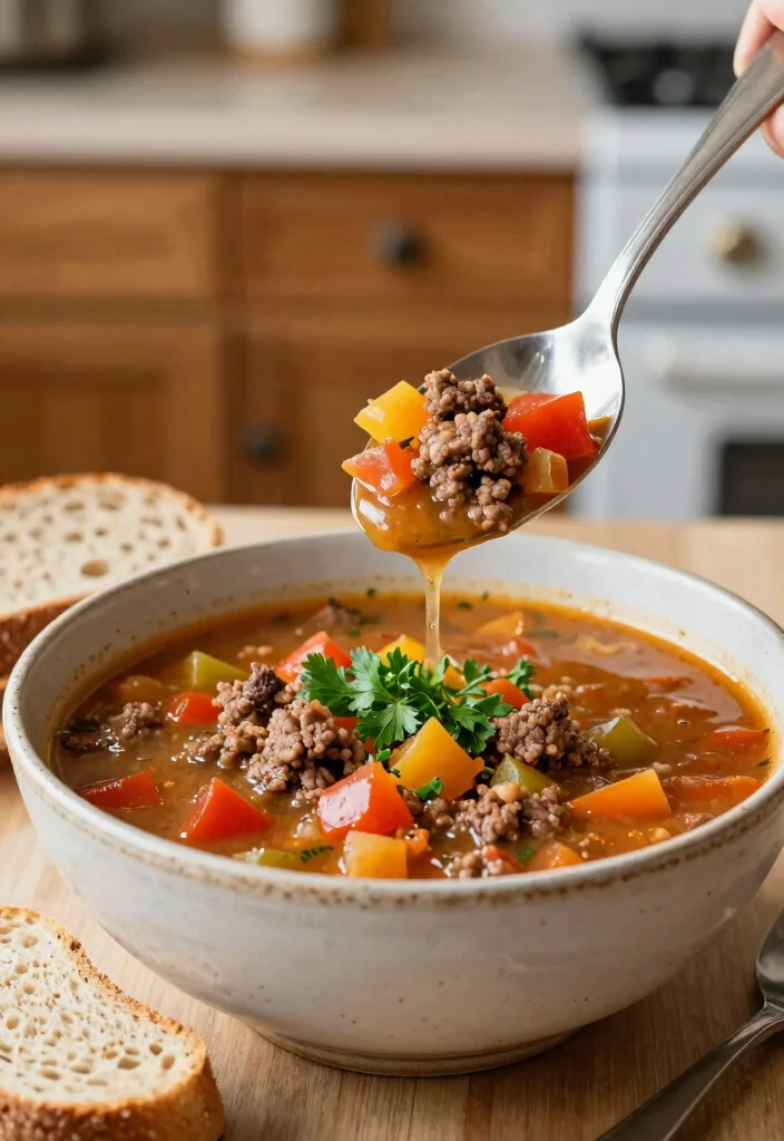 17 Hearty Soups with Hamburger Meat: Cozy Bowls for Healthy Living - 1. Classic Hamburger Soup 1