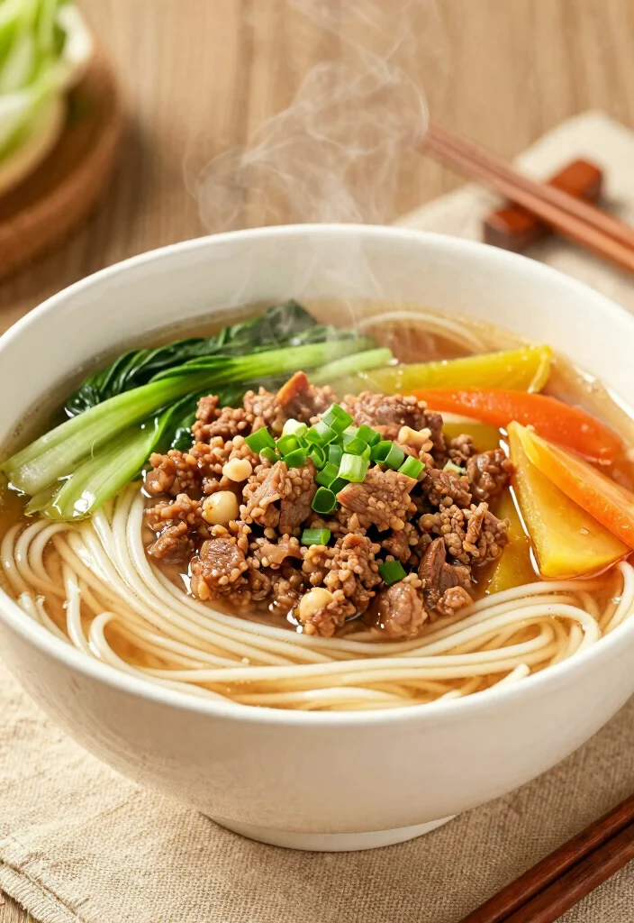 17 Hearty Soups with Hamburger Meat: Cozy Bowls for Healthy Living - 13. Asian Beef Soup with Noodles 1