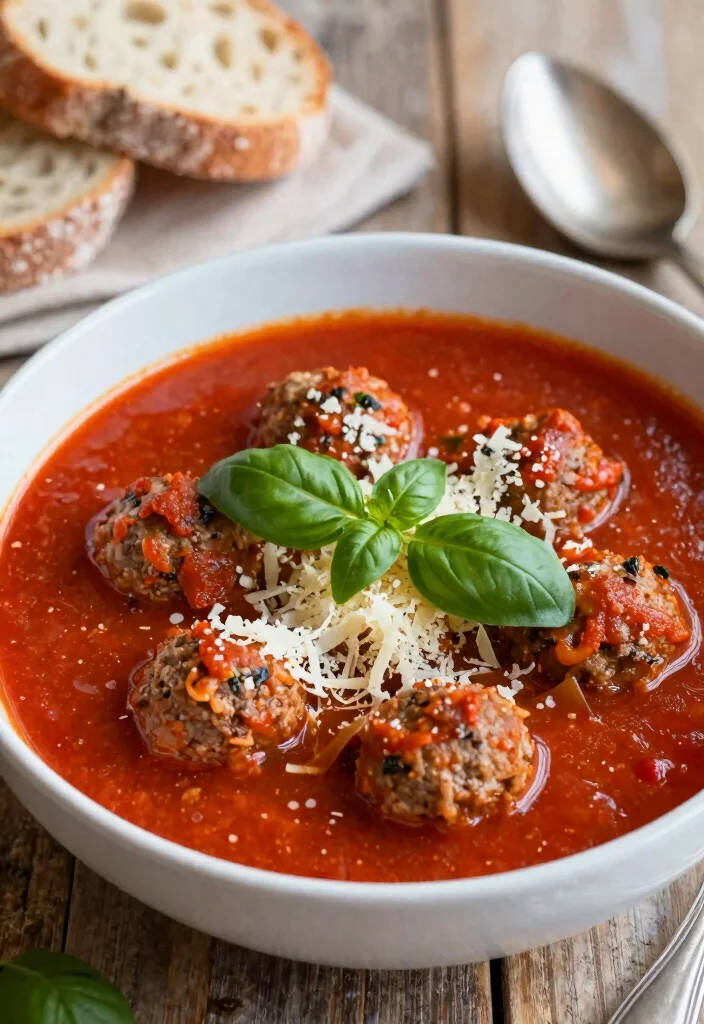 17 Hearty Soups with Hamburger Meat: Cozy Bowls for Healthy Living - 5. Italian Meatball Soup 1