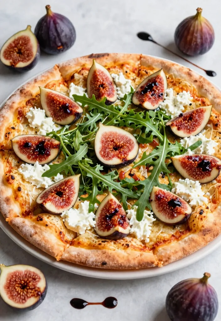 17 Low Carb Pizza Ideas: Keto Friendly Comfort Food - 17. Fig and Goat Cheese Cauliflower Pizza 1