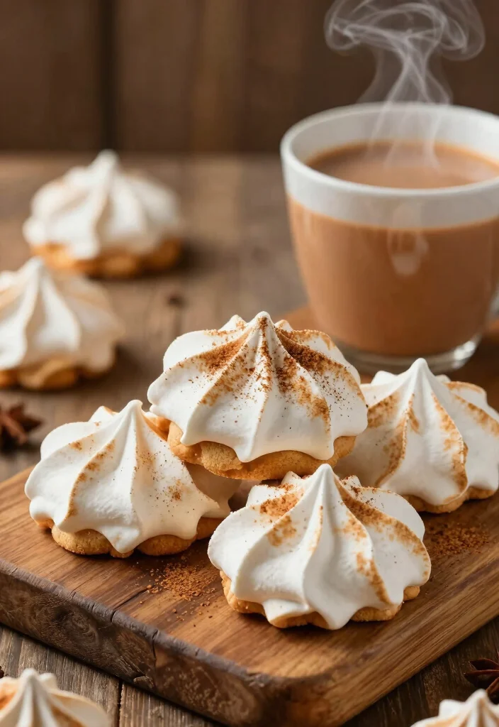 17 Meringue Cookie Recipe Ideas: Light, Airy Sweet Bites - 14. Chai-Spiced Meringue Cookies 1