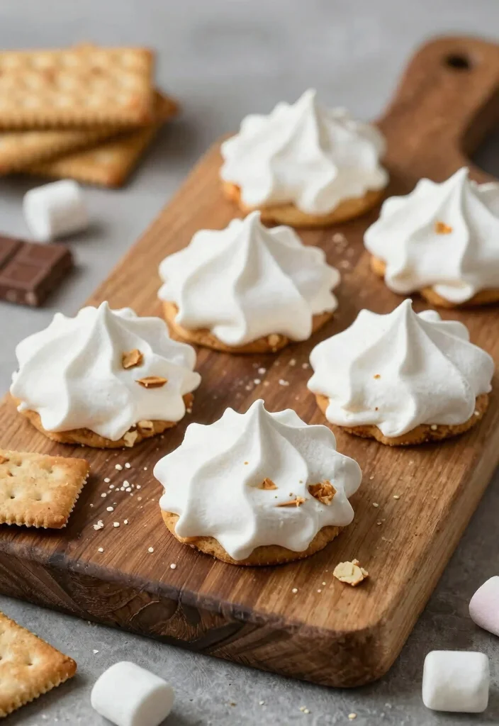 17 Meringue Cookie Recipe Ideas: Light, Airy Sweet Bites - 16. S'mores Meringue Cookies 1