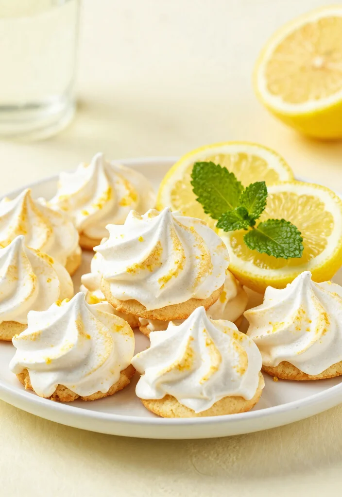 17 Meringue Cookie Recipe Ideas: Light, Airy Sweet Bites - 5. Lemon Zest Meringue Cookies 1