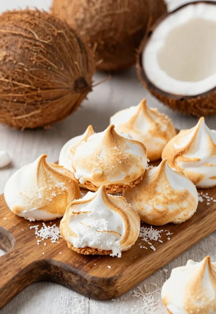 17 Meringue Cookie Recipe Ideas: Light, Airy Sweet Bites - 6. Coconut Macaroon Meringues 1