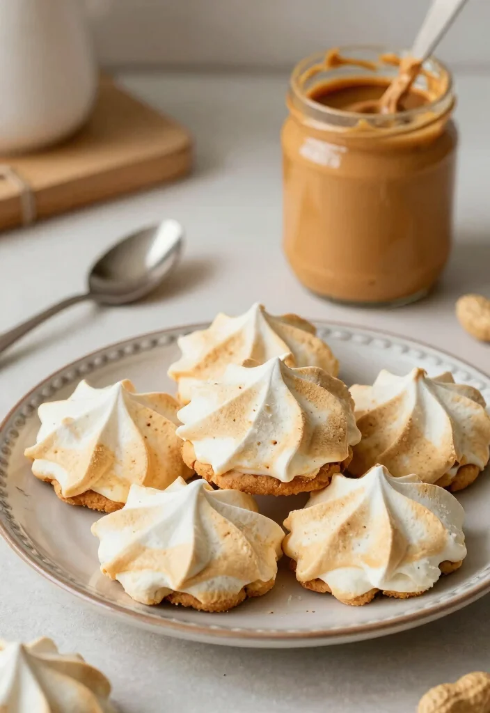 17 Meringue Cookie Recipe Ideas: Light, Airy Sweet Bites - 7. Peanut Butter Meringue Cookies 1