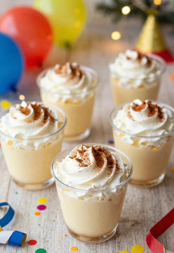 17 Rum Chata Pudding Shots Ideas Fun Party Treats - 1. Classic Rum Chata Pudding Shots 1
