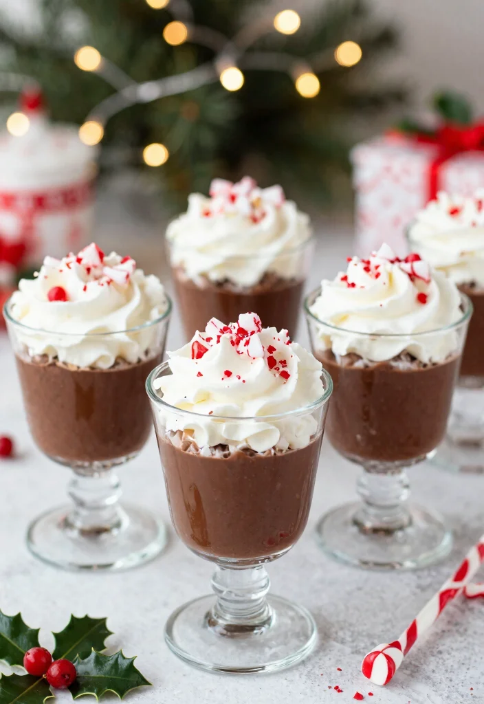 17 Rum Chata Pudding Shots Ideas Fun Party Treats - 14. Chocolate Mint Rum Chata Pudding Shots 1